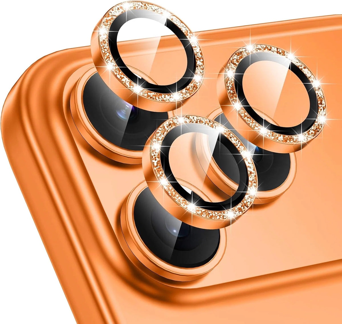 Sparkle Edition Camera Lens Protector Rings Compatible with iPhone 17 Pro & 17 Pro Max
