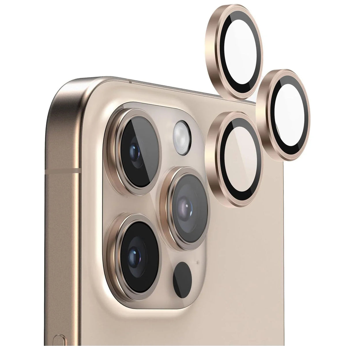 Camera Lens Protector Rings Compatible with iPhone 16 Pro / 16 Pro Max