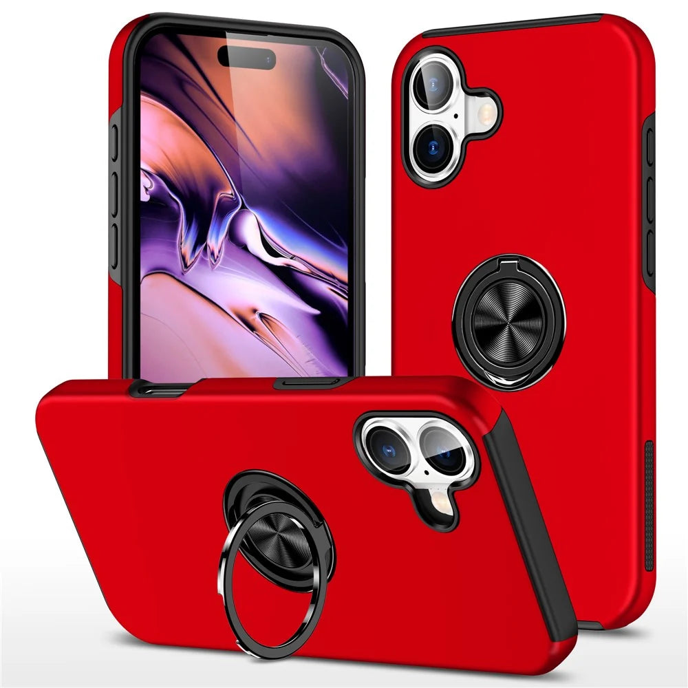 Ring Holder Kickstand Case Compatible with iPhone 17