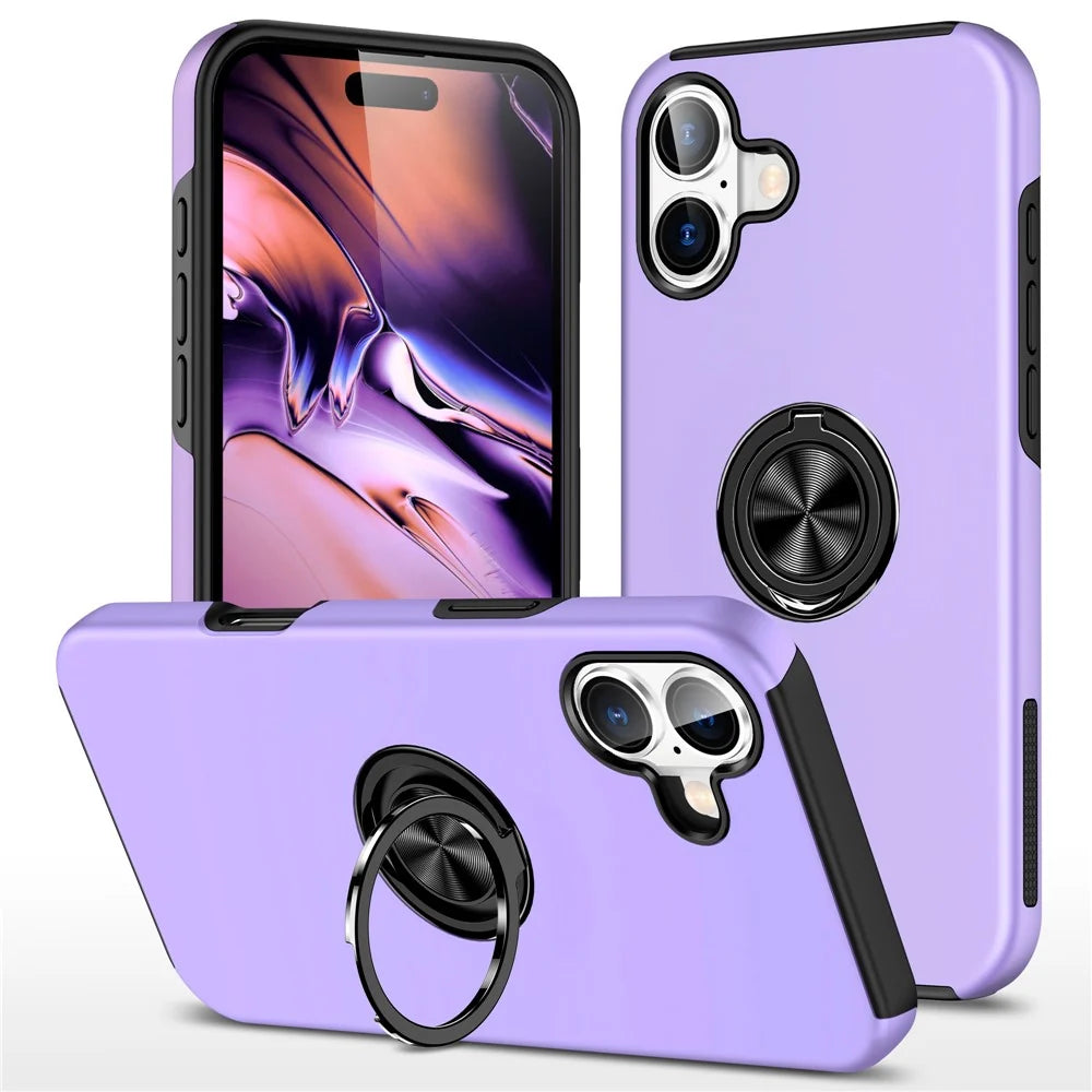 Ring Holder Kickstand Case Compatible with iPhone 17