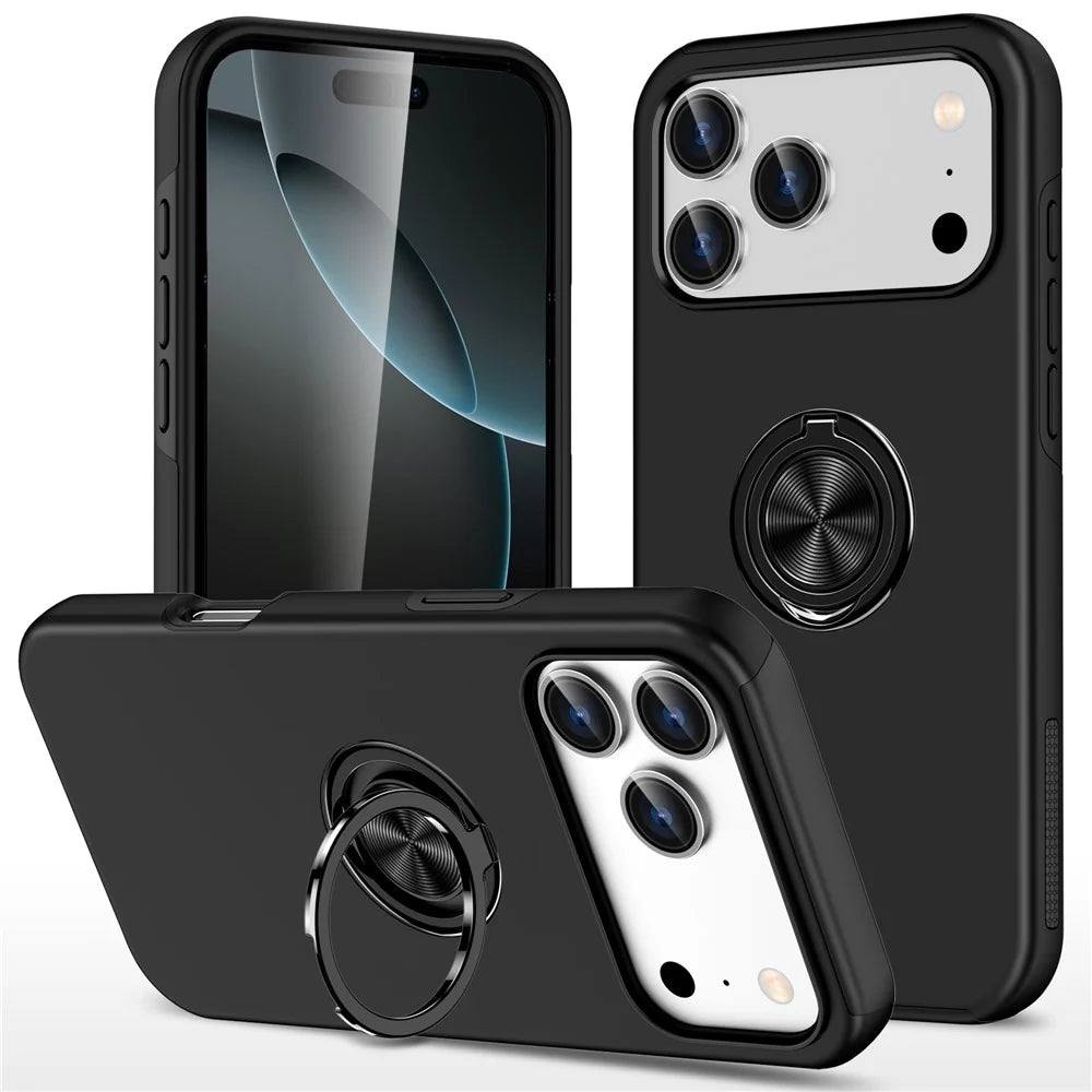 Ring Holder Kickstand Case Compatible with iPhone 17 Pro