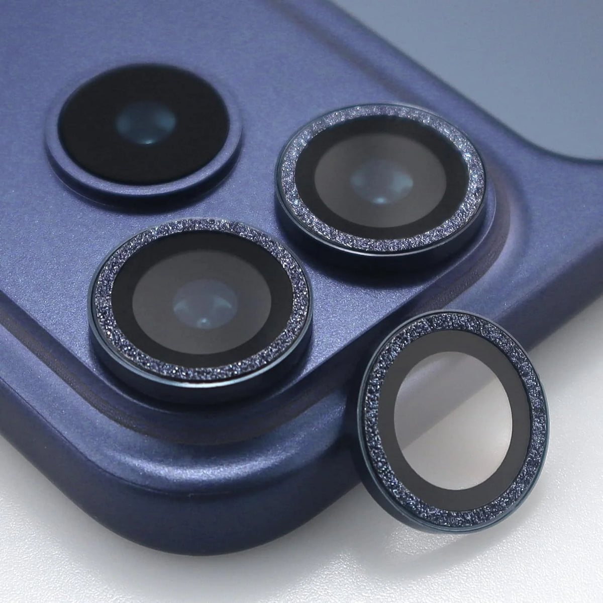 Sparkle Edition Camera Lens Protector Rings Compatible with iPhone 17 Pro & 17 Pro Max