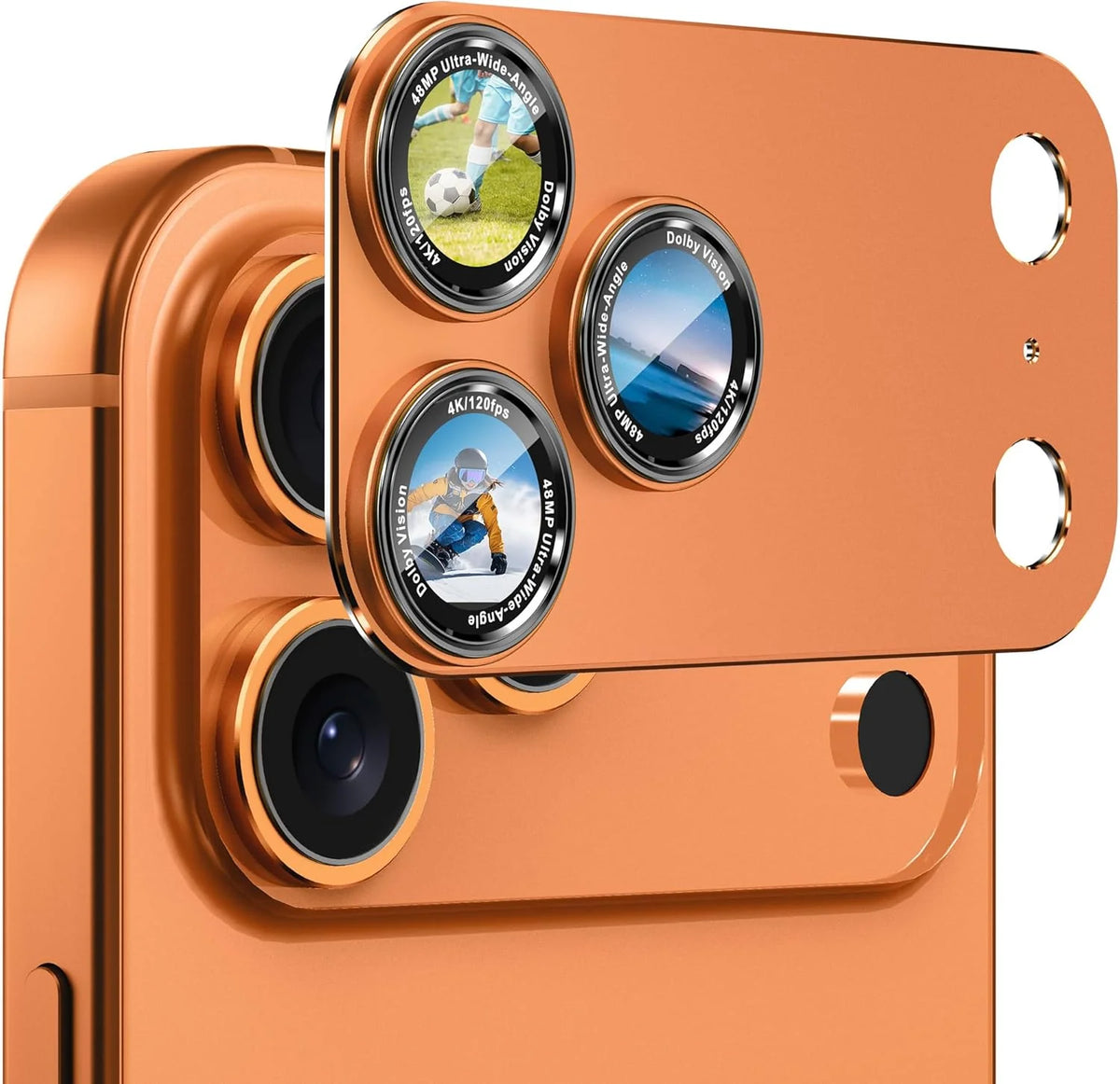 Integrated Full Cover Camera Lens Guard Compatible with iPhone 17 Pro Max