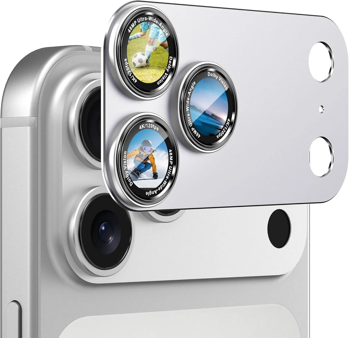 Integrated Full Cover Camera Lens Guard Compatible with iPhone 17 Pro Max