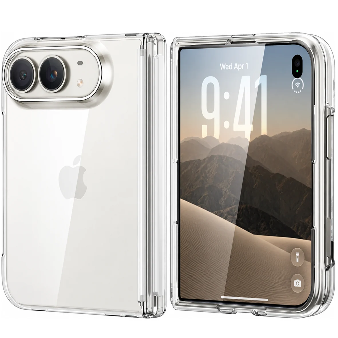 Clear Protective Case (Hybrid / MagSafe) Compatible with iPhone Duo