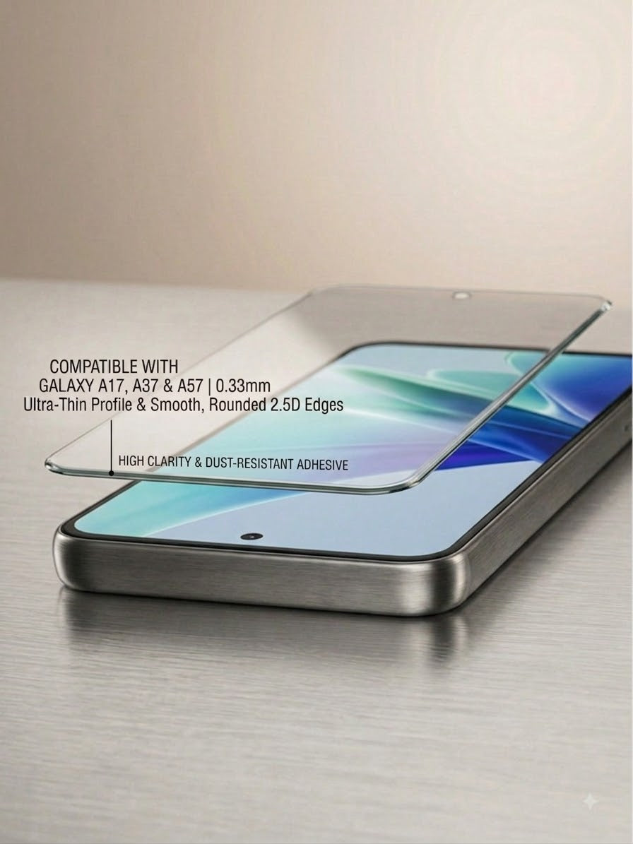 9H Clear Tempered Glass Screen Protector Compatible with Samsung Galaxy A Series