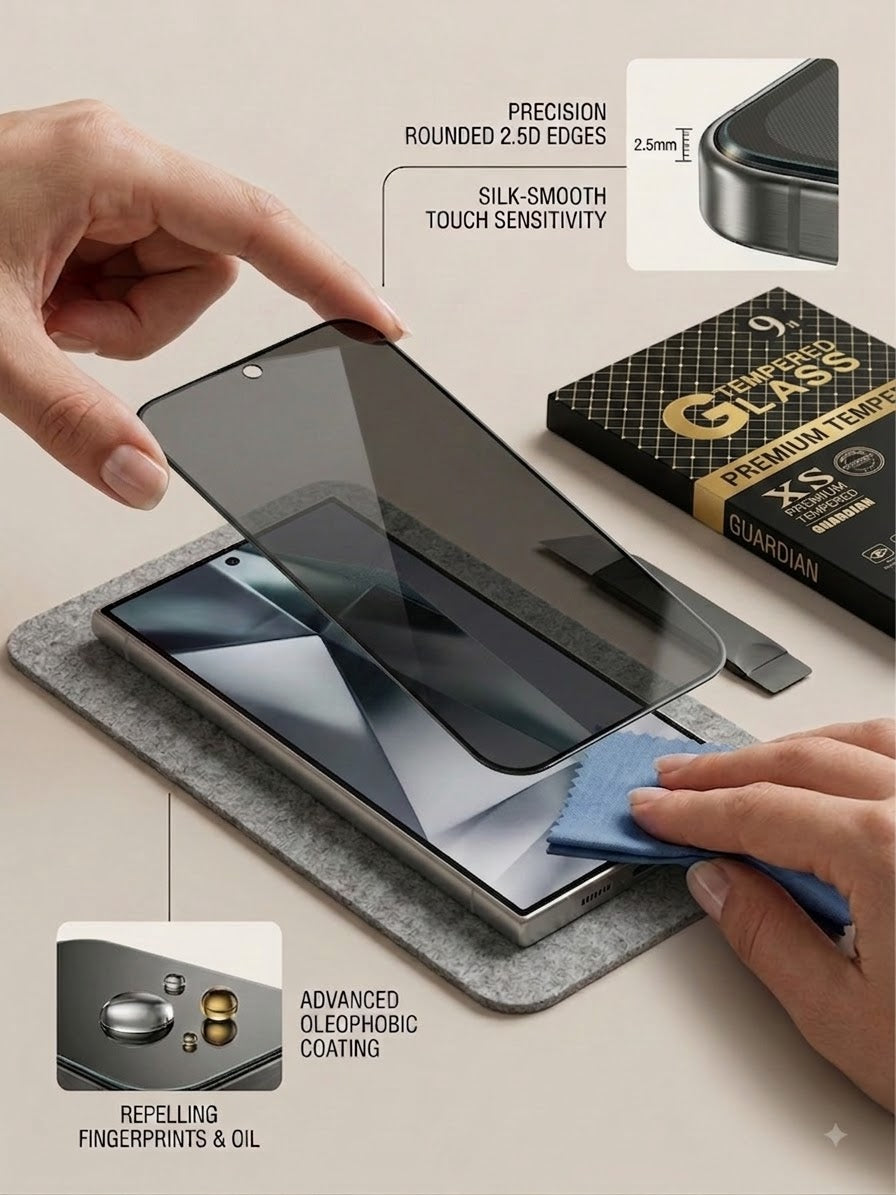 9H Privacy Tempered Glass Screen Protector Compatible with Samsung Galaxy S Series