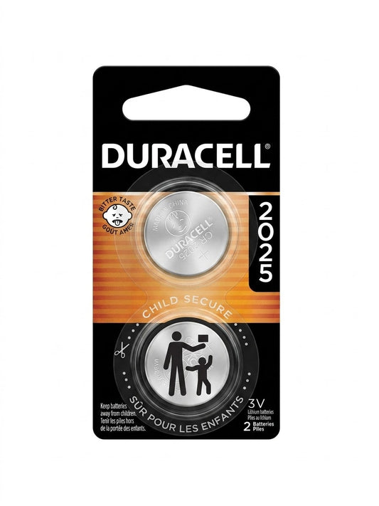 Duracell 2025 3V Lithium Coin Batteries – 2-Pack