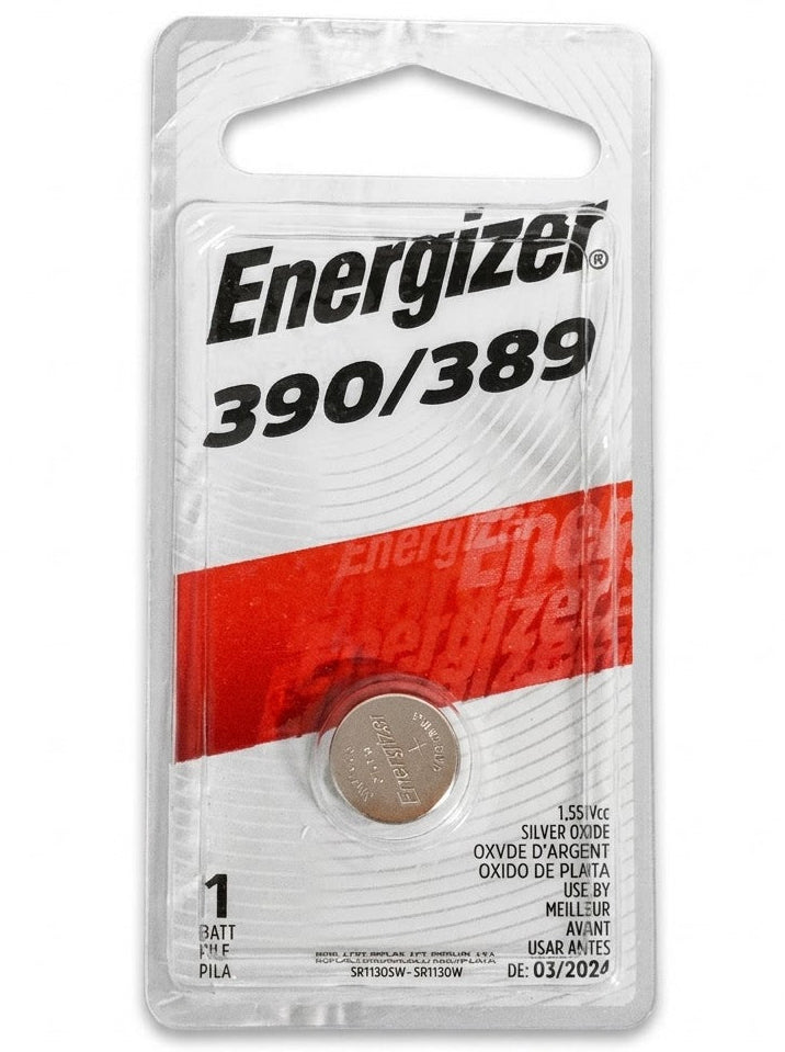 Energizer 390/389 1.55V Silver Oxide Button Battery – 1-Pack