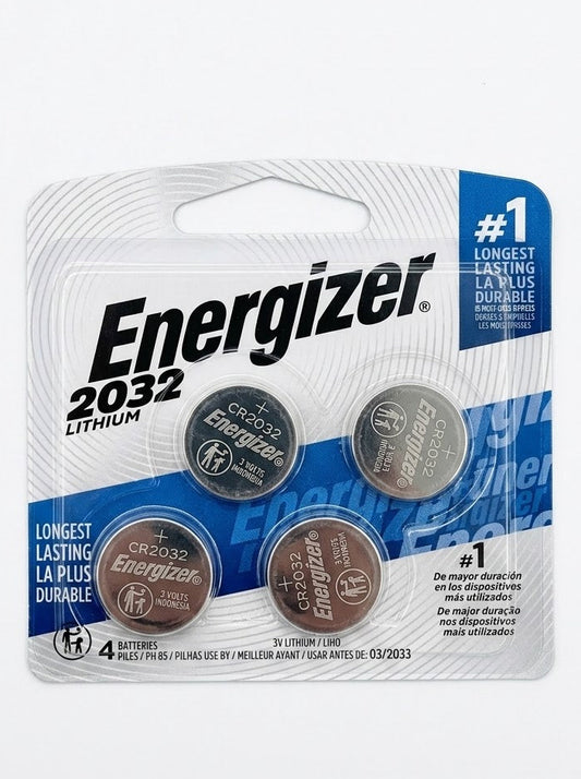 Energizer 2032 3V Lithium Coin Batteries – 4-Pack