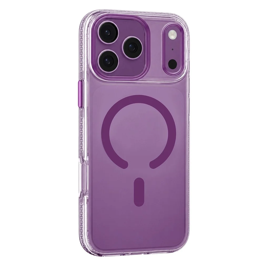 Clear Shockproof MagSafe Case with Color Frame Compatible with iPhone 18 Pro & iPhone 17 Pro