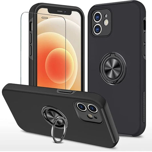 Ring Holder Kickstand Case Compatible with iPhone 16 Pro